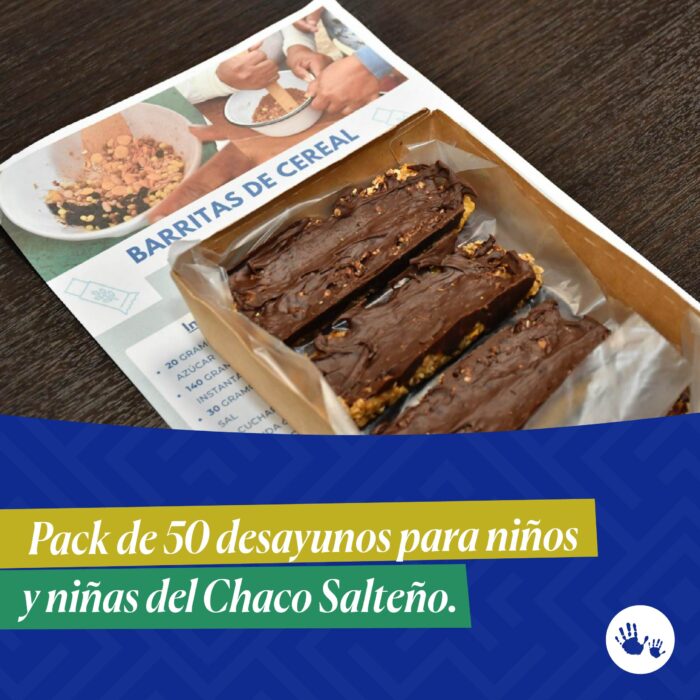 Pack de 50 desayunos para niños y niñas del Chaco Salteño.